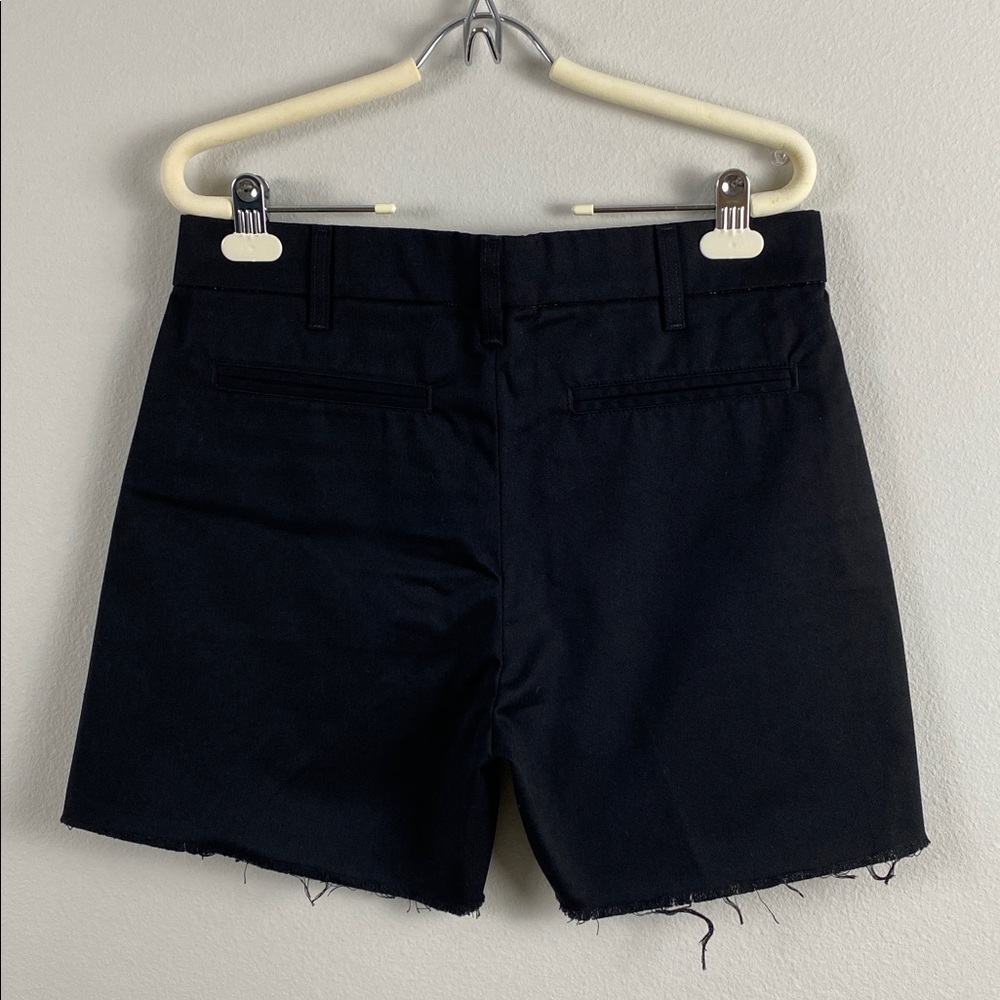 Re/Done Cut Off Trouser Short | High Rise, 4 Pockets | Black - Picture 2 of 13